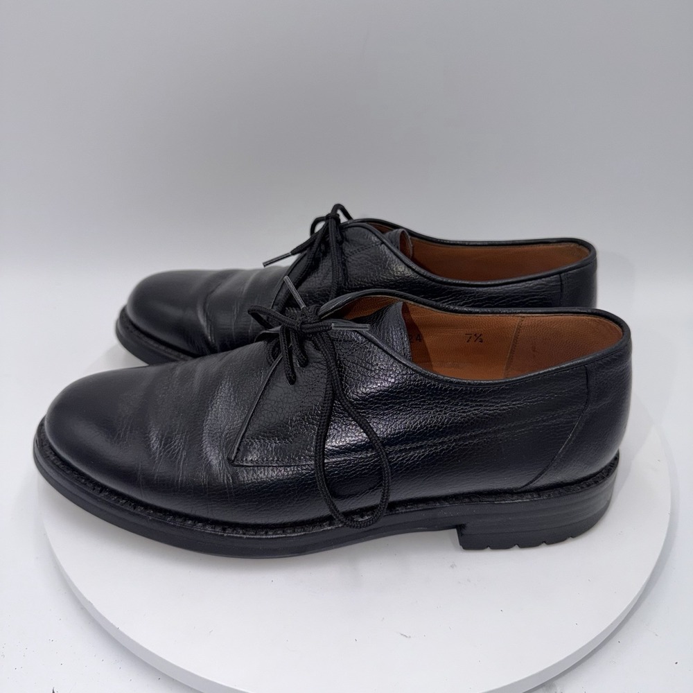 To Boot New York Adam Derrick Made In Italy Black Derby Dress Shoes Mens Sz 7.5
